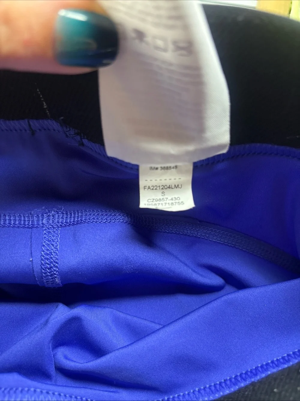 Nike Women's Pro 365 Inch Short Size Small Royal Activewear Shorts